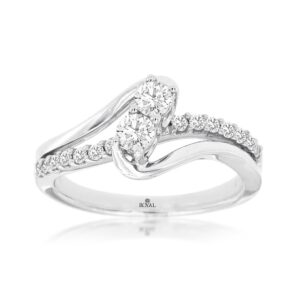 WHITE GOLD DIAMOND ENGAGEMENT RING WC7795D