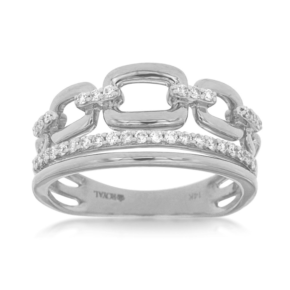 WHITE GOLD DIAMOND RING WC8575D