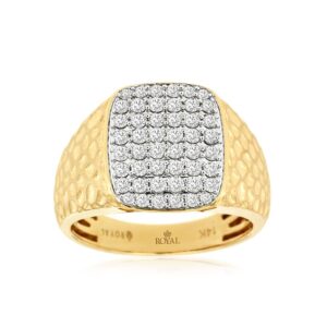 YELLOW GOLD DIAMOND RING H1364D