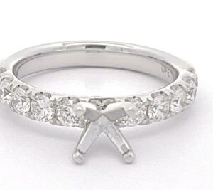 14K WHITE GOLD DIAMOND SEMI-MOUNT W908AN