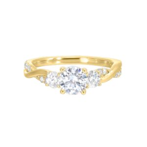 14K YELLOW GOLD PERFECT LOVE SEMI MOUNT W0412RN100SM-4Y89