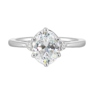 WHITE GOLD DIAMOND SEMI-MOUNT RING W4591ON200SM-4WB