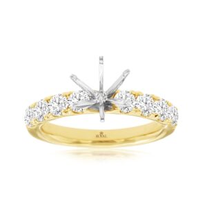 YELLOW GOLD DIAMOND SEMI-MOUNT RING 3900S