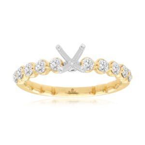 YELLOW GOLD DIAMOND SEMI-MOUNT H1335S
