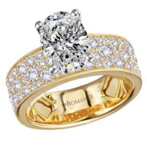 YELLOW GOLD DIAMOND SEMI-MOUNT 160303-OV200Y