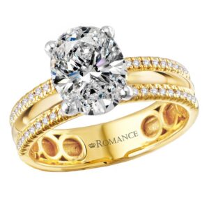 YELLOW GOLD DIAMOND SEMI-MOUNT 160247-OV200Y