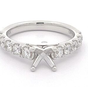 14K WHITE GOLD DIAMOND SEMI-MOUNT W908AC