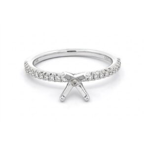 WHITE GOLD DIAMOND SEMI-MOUNT W990AN