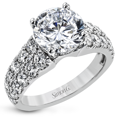 SIMON G. ROUND-CUT ENGAGEMENT RING IN 18K LR2600
