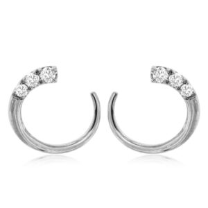 WHITE GOLD DIAMOND EARRINGS WH1168D