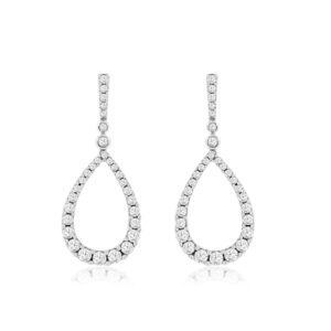 WHITE GOLD DIAMOND EARRINGS WC7815D