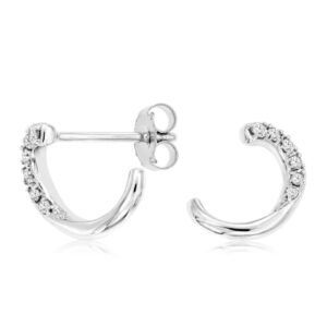 WHITE GOLD DIAMOND EARRINGS WH1607D