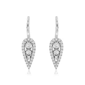 WHITE GOLD DIAMOND EARRINGS WH1468D