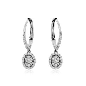 WHITE GOLD DIAMOND EARRINGS WC9864D