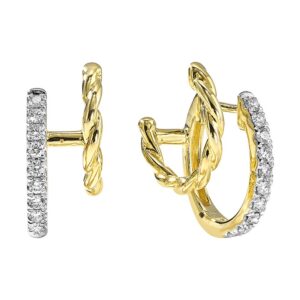 YELLOW GOLD DIAMOND EARRINGS ER11198-4YC