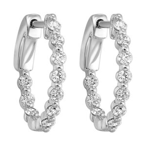 WHITE GOLD DIAMOND EARRINGS ER35874-4WB