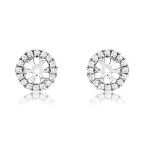 WHITE GOLD DIAMOND EARRING JACKETS WC8779D