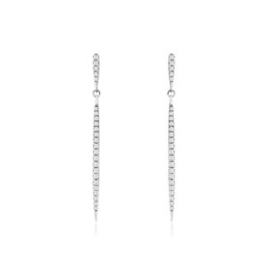 WHITE GOLD DIAMOND EARRINGS WH1173D