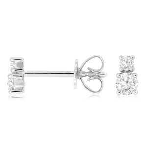WHITE GOLD DIAMOND EARRINGS WH1018D