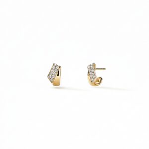 HEARTS ON FIRE INSIDE/OUT DIAMOND FLIP HUGGIES UU30028YGHV040