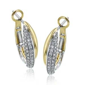 SIMON G. CLIO HOOP EARRINGS IN 18K LE4401