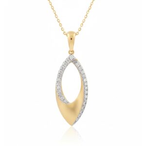 YELLOW GOLD DIAMOND PENDANT M5857