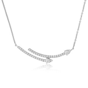 WHITE GOLD DIAMOND NECKLACE WC9738D