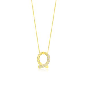 YELLOW GOLD DIAMOND PENDANT H2969D