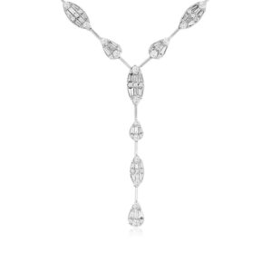WHITE GOLD DIAMOND NECKLACE WC9377D