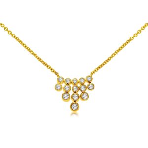 YELLOW GOLD DIAMOND NECKLACE C8167D