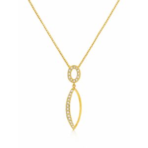 YELLOW GOLD DIAMOND PENDANT H3435D