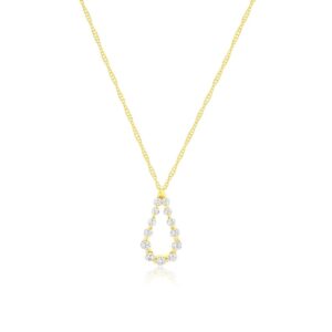 YELLOW GOLD DIAMOND PENDANT H3202D