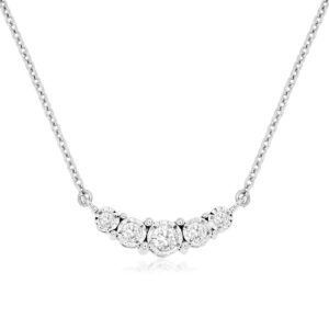 WHITE GOLD DIAMOND NECKLACE WC9365D