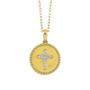 YELLOW GOLD DIAMOND PENDANT PD11272-4YC