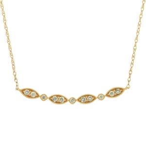YELLOW GOLD DIAMOND NECKLACE H1152D