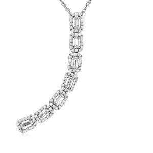 WHITE GOLD DIAMOND PENDANT WC9543D