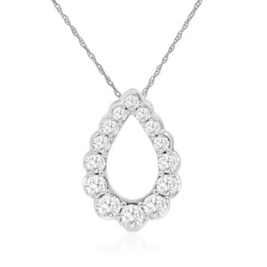 WHITE GOLD DIAMOND PENDANT WC9439D