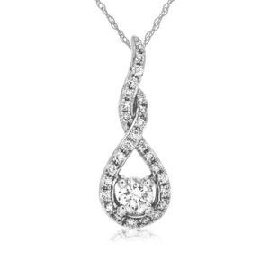 WHITE GOLD DIAMOND PENDANT WC7747D