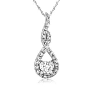 WHITE GOLD DIAMOND PENDANT WC7747D