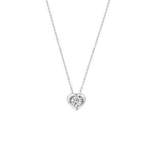 HEARTS ON FIRE WHIMSICAL HEART SINGLE DIAMOND PENDANT NECKLACE UU31628WGHV0201700