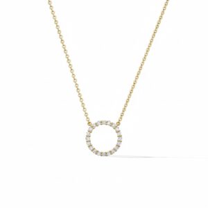 HEARTS ON FIRE SIGNATURE CIRCLE PENDANT HFPSIGC00408Y