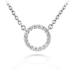 HEARTS ON FIRE SIGNATURE CIRCLE PENDANT - SMALL HFPSIGC00128W