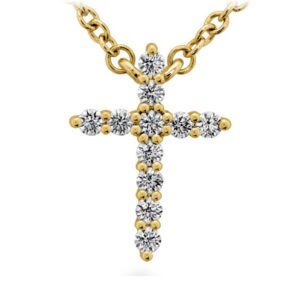 HEARTS ON FIRE SIGNATURE CROSS PENDANT - SMALL HFPSIGCR00118Y