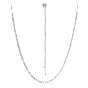 SIMON G. TENNIS NECKLACE IN 18K LP2401