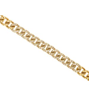 YELLOW GOLD DIAMOND BRACELET H1589D