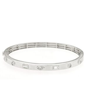 WHITE GOLD DIAMOND BANGLE WH1778D