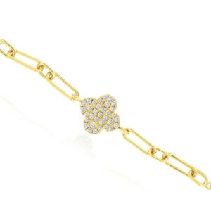 YELLOW GOLD DIAMOND BRACELET H2939D