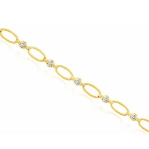 YELLOW GOLD DIAMOND BRACELET H2877D