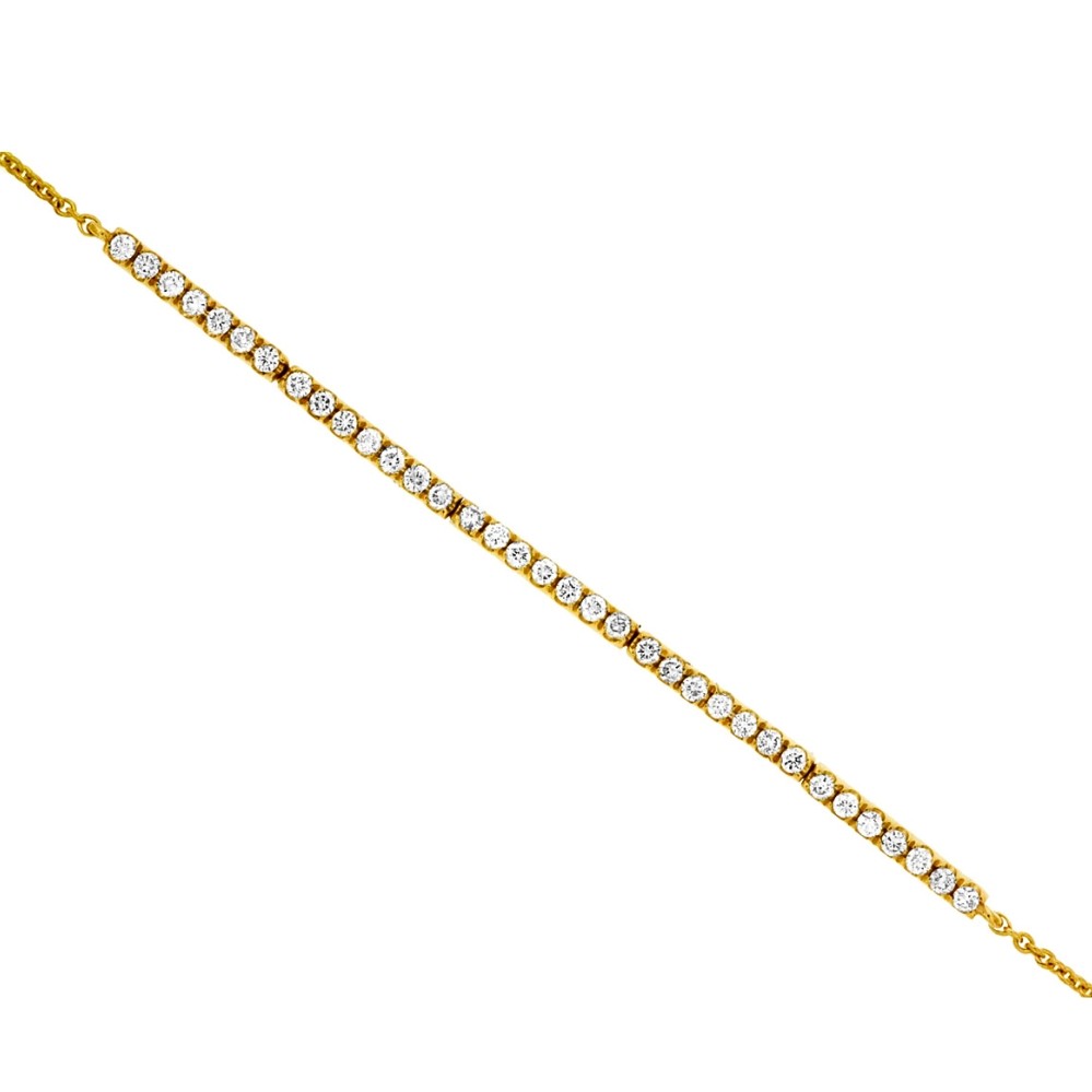 YELLOW GOLD DIAMOND BRACELET C8550D