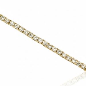 YELLOW GOLD DIAMOND TENNIS BRACELET C9192D